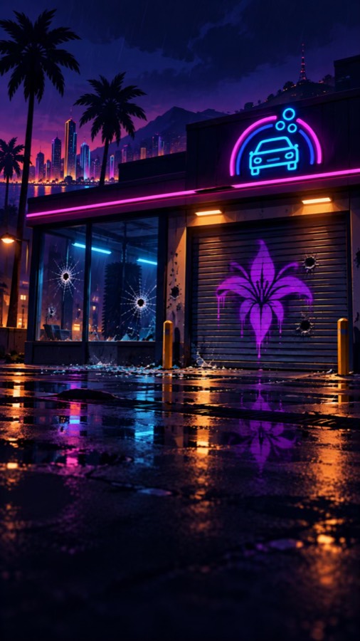 A rival gang arriving at night